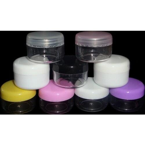 Wholesale Excellent Travel Suit 7g Refillable Bottle Jar PP Pot Portable Nail Art Storage Empty Cases 5000pcs/lot free shipping