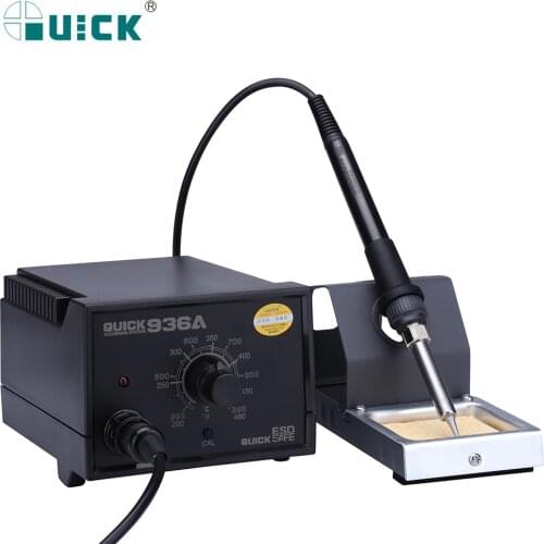 QUICK 936A 110V/220V 60W ESD Soldering Station Constant Temperature Welding Soldering Iron SMD Rework Station Excellent Quality