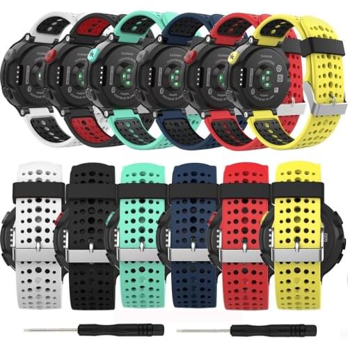 Garmin Forerunner 235 Watch Straps, Soft Silicone Replacement Watch Band for Garmin Forerunner 235 Lite / 220 /230 / 620/630