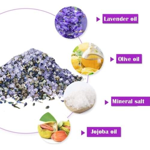 Bath Salt Scrub Body Israel Sea Salt Lavender Essential Oil Exfoliating Deep Cleansing Natural Gentle