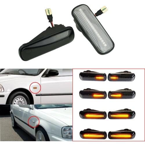 LED Dynamic Turn Signal Side Marker Mirror Blinker Light For Honda Ballade Hatchback 1995-1999 Civic CR-V RD1