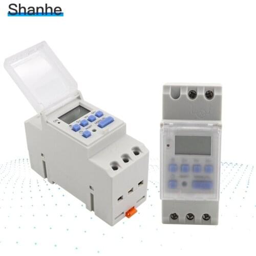THC15A 16A 220V Din rail timer relay time switch weekly programmble electronic bell ring device