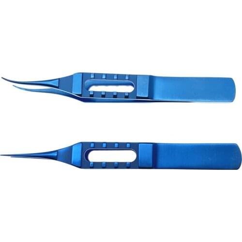 1pcs Titanium Curved Tying Forcep ophthalmic eye surgical instrument