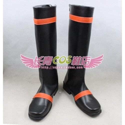 Ys: Felghana no Chikai Chester.Stoddart Black Cosplay Shoes Boots C006