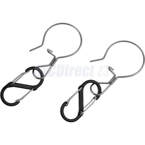 2pcs Multifunctional Outdoor Backpack Hanging Hook Clip Fishing snaps Keychain Carabiner Clips Hooks for Camping Fishing