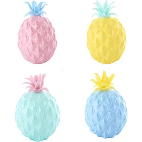 Stress Autism Hand Wrist Squeeze Toys Pineapple Anti Stress Grape Ball Funny Vent Decompression Toys For Children Adults
