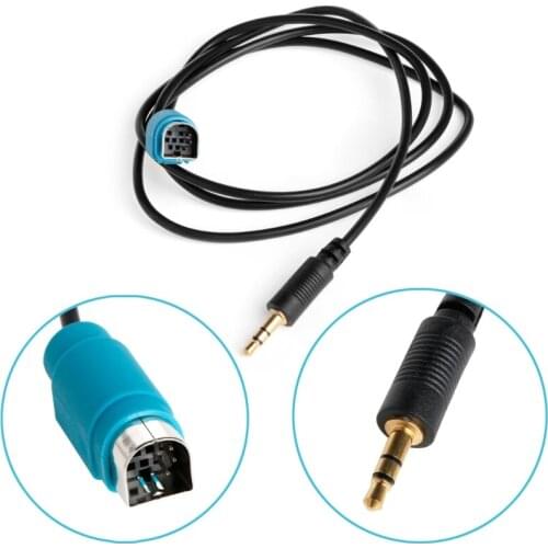 OOTDTY ALPINE KCE-236B FULL SPEED MP3 3.5mm Aux Jack Audio Adapter For iPOD MP3 PSP-M30