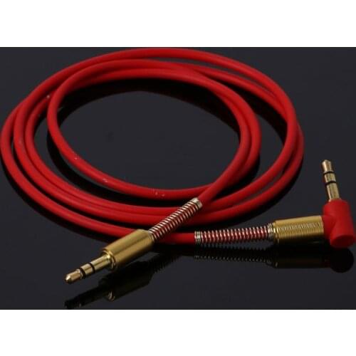 Car Aux Audio Cable 3.5mm Jack Male to Male HIFI Universal Stereo Audio Cable with 90 Degree Angle