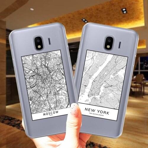 Travel Country Sketch MOSCOW City Map Soft Silicone Case Cover For Samsung M31S M51 M11 M30S M21 J2 J5 Prime J3 J7 J8 J4 J6 2018