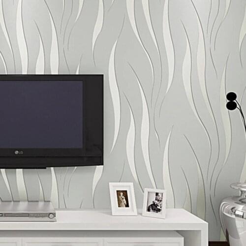 Photo Wallpaper Modern 3D Stereo Wavy Stripe Wall Paper Living Room TV Sofa Bedroom Home Decor Waterproof Self Adhesive Stickers