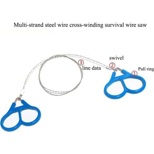 71cm Pocket Saw Outdoor Camping Hiking Wire Saw Chain Saw Used In Wood, Rubber, Soft Metal For Travel Emergency Survive Tools