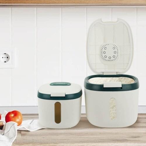 Kitchen Container 5KG 10KG Bucket Nano Insect-Proof Moisture-Proof Rice Grain Sealed Jar Home Storage Pet Dog Food Store Box