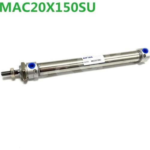 MAC20X150SU MAC20X175SU MAC20X200SU MAC20X250SU MAC20X300SU AIRTAC Stainless steel mini cylinder MAC20 MAC series