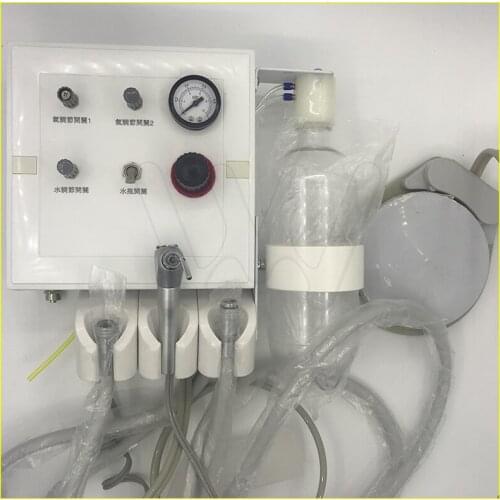 Wall Hanging Dental Delivery Turbine Unit Tube Work Compressor Plastic Shell