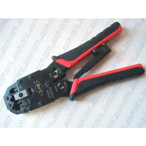 Cable Lan Network wire Crimper Pc Network Tool for crimping Rj45 Rj11 Rj12 8p/6p/4p LT-2008R