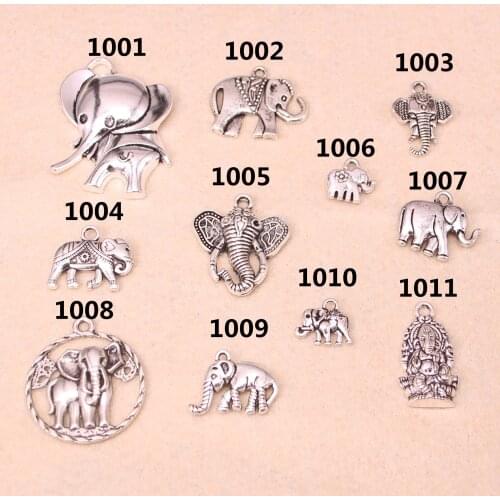 Charms animal elephant, Antique Silver Making pendant fit,Vintage Tibetan Silver,jewelry DIY bracelet necklace