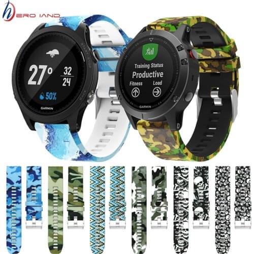 22mm Sport Watchband Strap for Garmin Instinct/Fenix 5 5Plus/quatix5/Forerunner 935 945 Smart Watch Bracelet Silicone Wristband