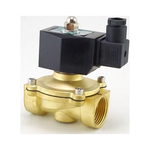220VAC Methane Gas Fuel Propane 2 Ways NC Solenoid Valve 1" BSPP Connection CE