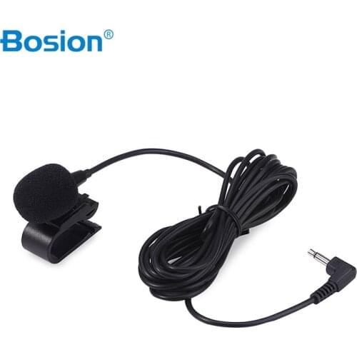 Bosion Special Car Audio Microphone 3.5mm Jack Plug Stereo Mic Mini Wired External Car Microphone For Auto DVD 3meters long