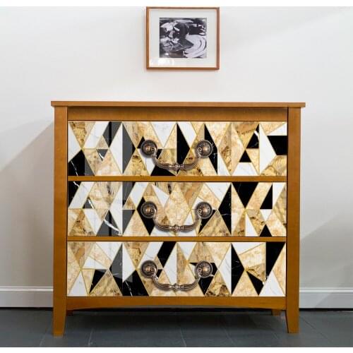 Light luxury imitation tile mosaic wall stickers Retro cabinet decoration stickers Kitchen self-adhesive waterproof sequin stick