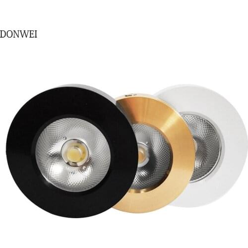Ultra thin LED Surface Mount Ceiling Lamp 5W 7W 10W 15W Black/White/Gold Ceiling Spot Lamp for Home Living room Decor AC85-265V