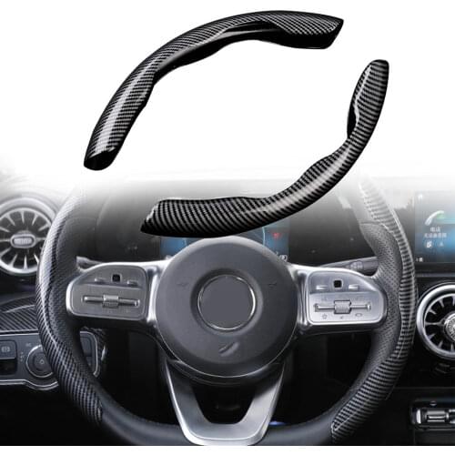 Carbon Fiber Look Universal Car Steering Wheel Booster Cover Non-Slip Accessory