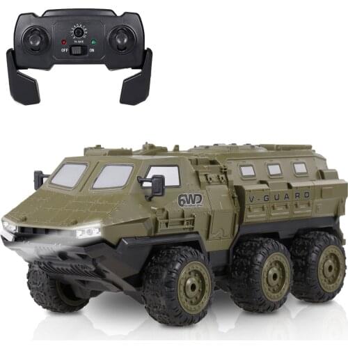 9510E RC Military Truck 1:16 6WD 2.4GHz Army Truck High Speed 30KM/H RTR With Super Bright LED Headlights Powerful Motor