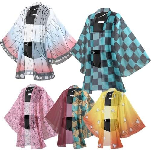 Womens Demon Slayer Kamado Tanjirou Swimsuit Bikini Anime Summer Bathing Suit Kimetsu no Yaiba Cosplay Costume Shinobu Kochou