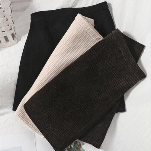 Winter Temperament Solid Color Skirt Women Show Thin Korean Version Of Simple Hip Skirt Versatile High Waist A-line Short Skirt