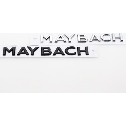 1pcs 3D MAYBACH ABS Car logo trademark sticker Rear Bumper tail door trunk sticker car rear Emblem sticker styling Accessories