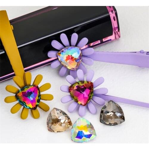 12mm/17mm Trillant Fancy Stone Pointback Rhinstone Glue Crystal Crafts Gems Clothes Glass Decorations Accessory Ornament