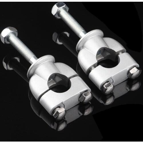 2Pc 28mm 1 1/8 Handlebar Bar Mounts Clamps Raiser For Honda For Kawasaki For Suzuki CNC