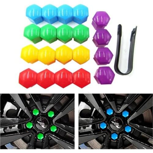 20Pcs Car Wheel Nuts Covers Auto Caps Hub Screw Protector Bolt Head Cover Cap Plastic Tire Wheel Screw Bolts Car Styling