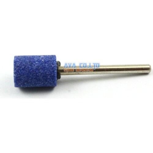 20 Pieces 10x13mm Mounted Point Blue Aluminum Oxide Abrasive Grinding Stone Bit 3mm Shank