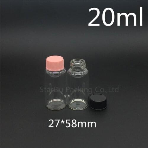 480pcs/lot diameter 27mm 20ml glass bottle Plastic cap for vinegar alcohol, carft/storage candy bottles