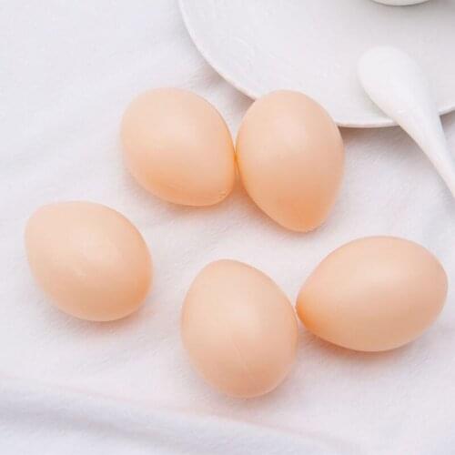 5PCS Plastic Fake Chicken Egg Poultry Layer Coop Hatching Simulation