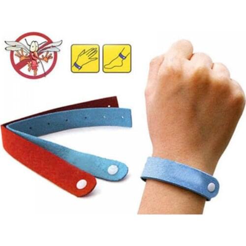 5 Pcs Anti Mosquito Bug Repellent Wrist Band Adjustable Strap Bracelet Insect Nets Bug Lock for Camping Fishing Non-toxic