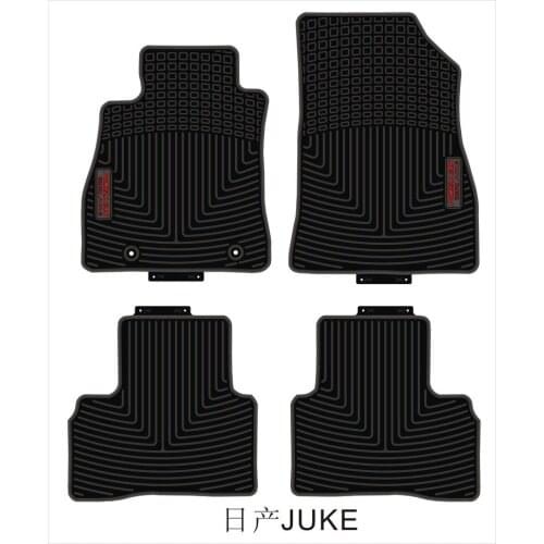 Car Floor Mats for Nissan Juke Special No Odor Front and Rear Carpets Waterproof Rubber