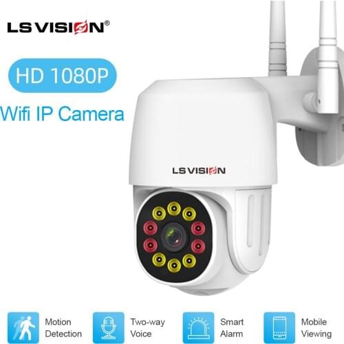 HD 1080P Wireless Outdoor Camera Home Surveillance Motion Detection Waterproof Security CCTV Full Color Night Vision WIFI Camera