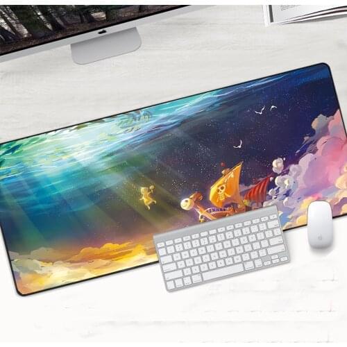 400x900x2mm Large Gaming Mouse Pad Gamer Locking Edge Mousepad XXL Soft Keyboard Computer Mouse Mat for One Piece Gamer Carpet
