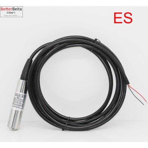 Spanish Language 1m 2m 3m 4m 5m 6m 4-20mA liquid level sensor water depth transmitter 24VDC power supply water level sensor