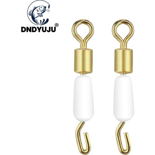 DNDYUJU 50pcs Orange/White/Transparent Fishing Connector Ocean Boat Fishing Hooks Quick Fast Link Connector Fishing line Clip