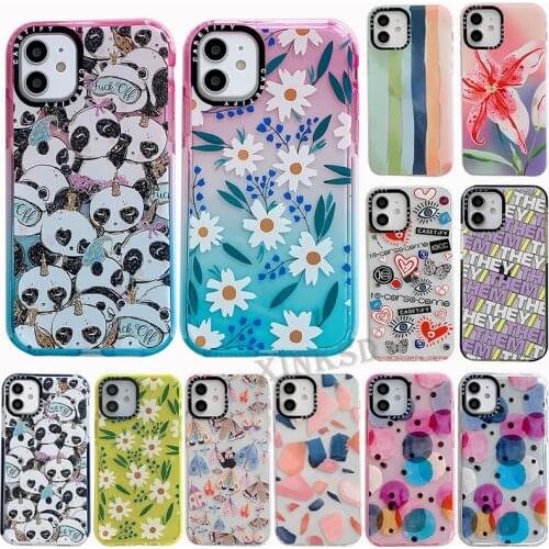 Fashion Cute Flowers Plant Soft Phone Case For iPhone 12 11 Pro Max X XS XR 7 8 Plus Cartoon Butterfly Unicorn Art Clear Cover