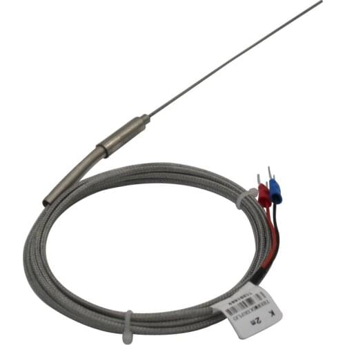 High-quality Generic New 2 Meter High Temperature 0~800 C Thermocouple K Type Probe Sensors Stainless Steel diameter:1.5MM