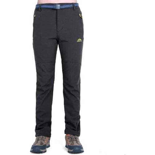 Couple plus fleece pants mens silver fox down hiking pants womens windproof and waterproof outdoor pants thick warm