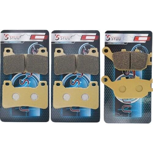 Motorcycle Front and Rear Brake Pads for HONDA CBR 600 RR (2005-2006) CBR 1000 RR (2004-2005) Copper Semi-Metal FA390F FA174R