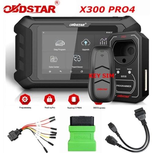 OBDSTAR X300 Pro4 Pro 4 Key Master 5 Auto Key Programmer with Key SIM 5 in 1 Smart Key Simulator for 4D and H Chip and Adapter