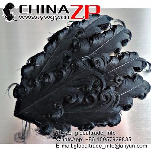 Retail and Wholesale from CHINAZP Factory 50pcs/lot Best Quality Curly Nagorie Black Feather Pad