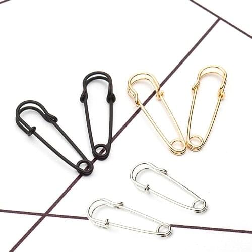 2pcs Janedream New Party Punk Personality Alloy Safety Pin Puncture Earring Stud Earring for women Alloy Fashion Jewelry