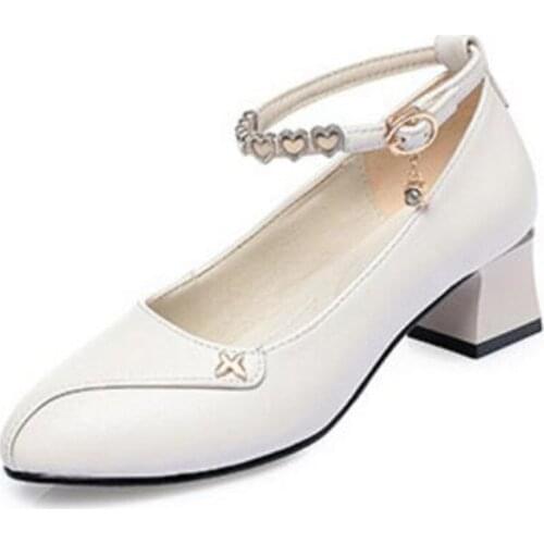 Best Sale Top Cowhide Rhinestone Pointed Fashionable Shoes Women High Heel Shoes 2020 New Genuine Leather Shoes Tide Woman Shoes